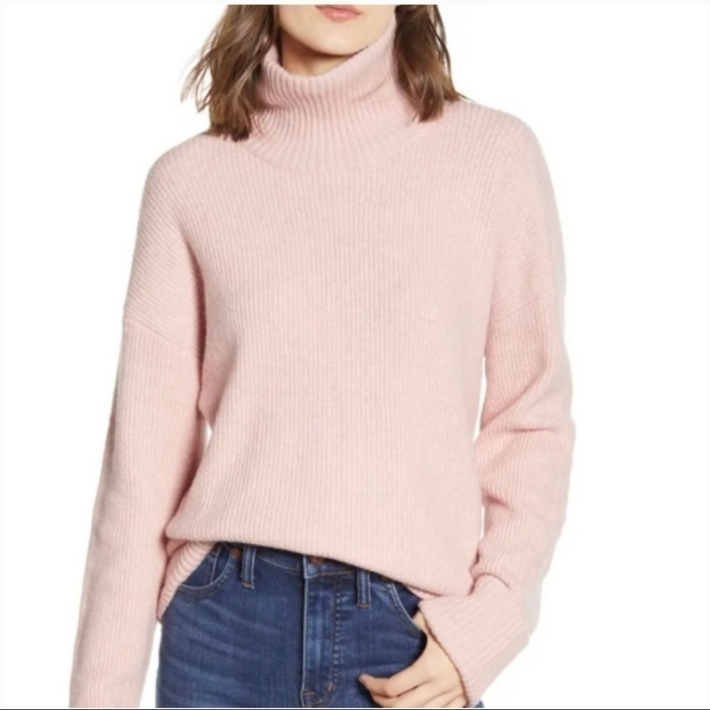 NWT Chelsea28 Turtleneck Cotton & Wool Blend Sweater XXS